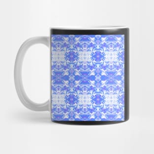 Abstract floral blue Mug